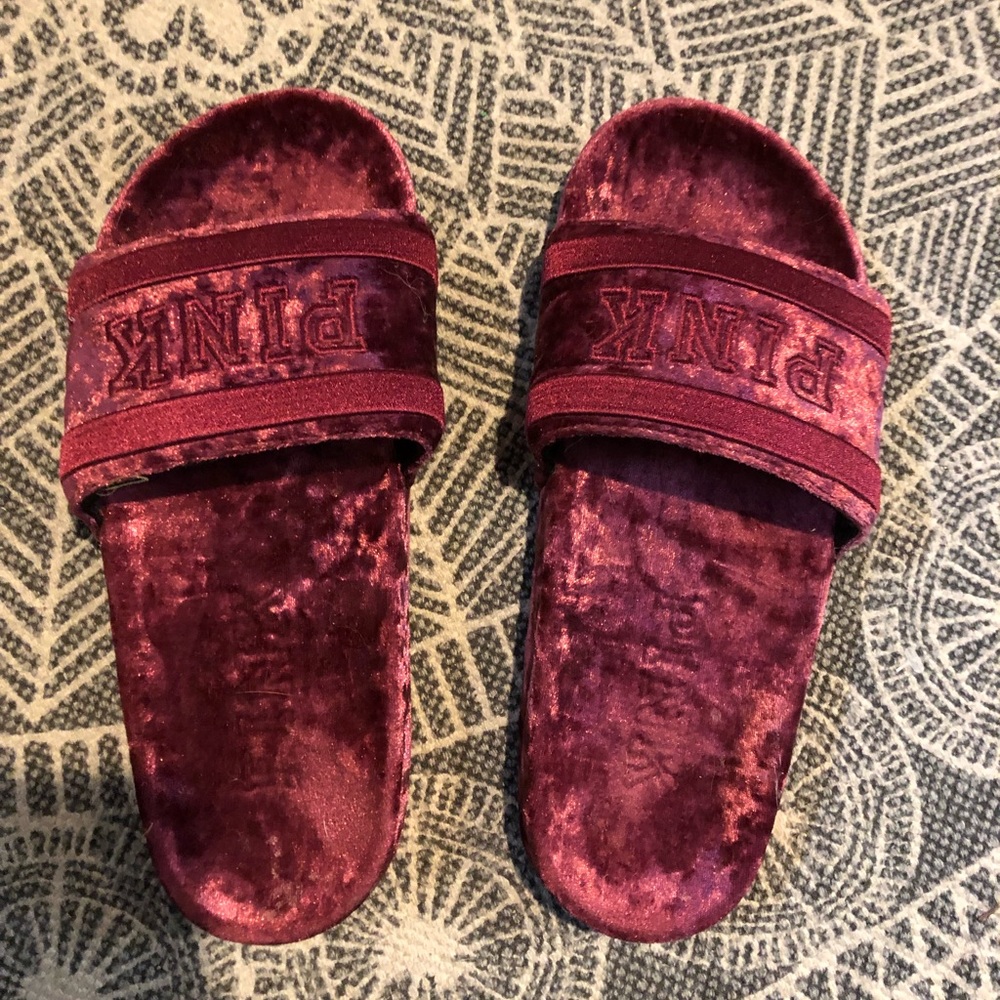 velvet sandals